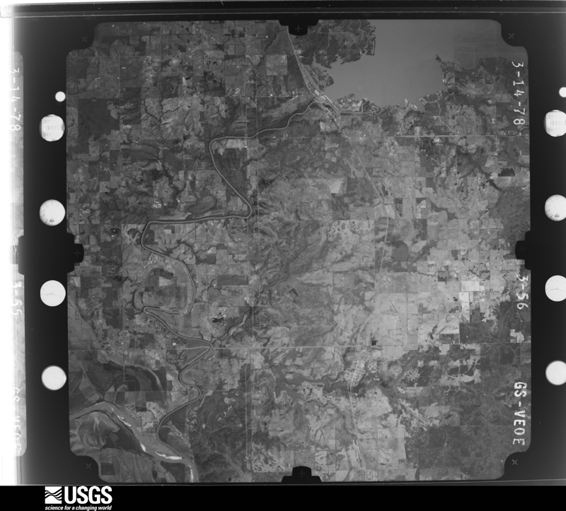 U.S. Geological Survey aerial photograph, 1978-03-14, scale 1:80000
