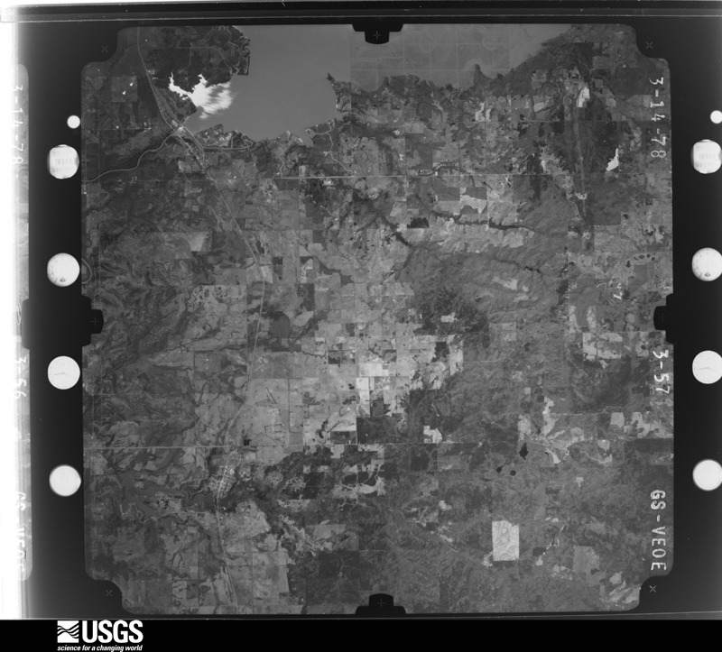 U.S. Geological Survey aerial photograph, 1978-03-14, scale 1:80000