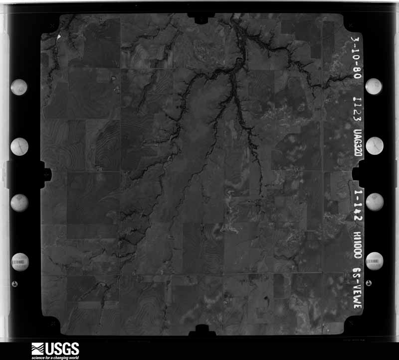 U.S. Geological Survey aerial photograph, 1980-03-21, scale 1:22000