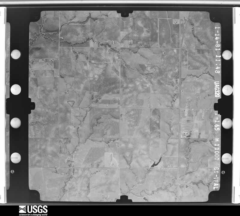 U.S. Geological Survey aerial photograph, 1981-01-14, scale 1:22000
