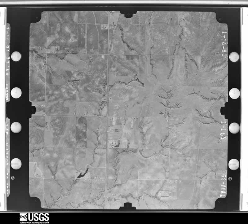 U.S. Geological Survey aerial photograph, 1981-01-14, scale 1:22000