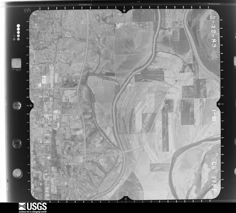 U.S. Geological Survey aerial photograph, 1983-03-22, scale 1:24000