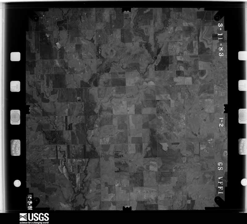 U.S. Geological Survey aerial photograph, 1983-03-11, scale 1:48000
