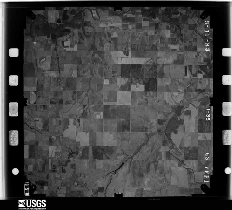 U.S. Geological Survey aerial photograph, 1983-03-11, scale 1:48000
