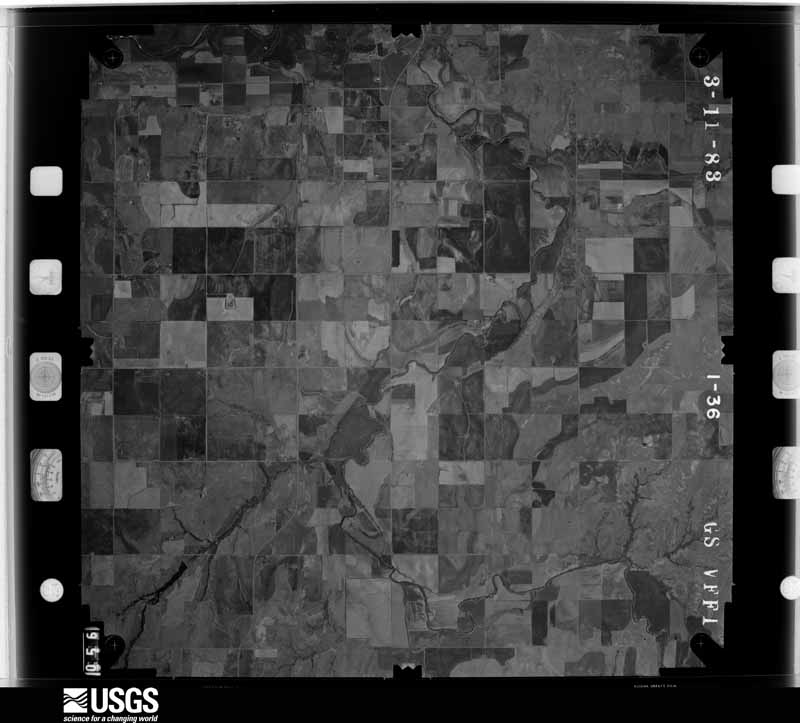 U.S. Geological Survey aerial photograph, 1983-03-11, scale 1:48000