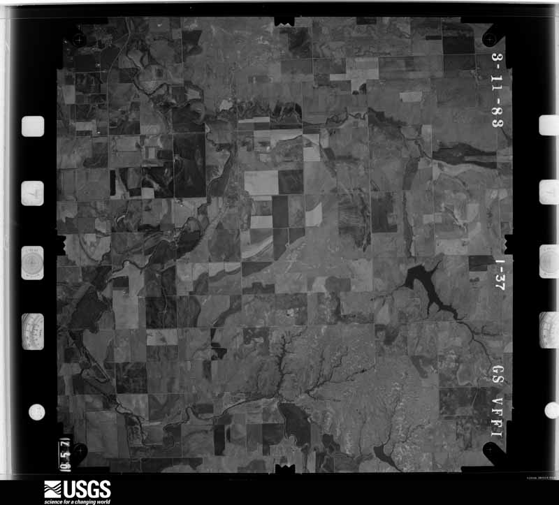 U.S. Geological Survey aerial photograph, 1983-03-11, scale 1:48000