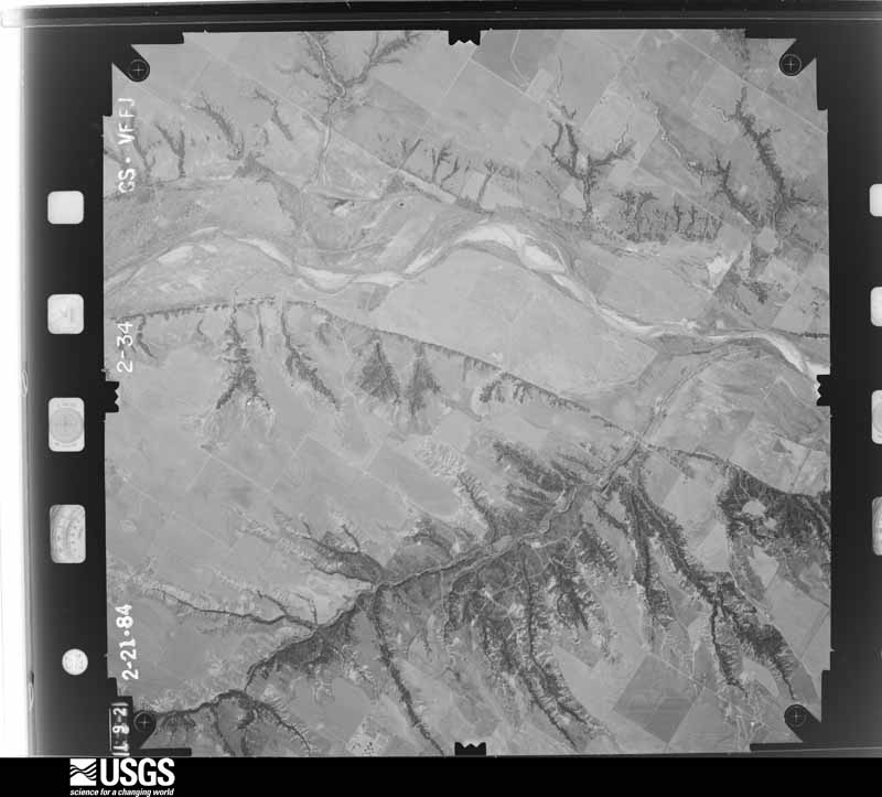 U.S. Geological Survey aerial photograph, 1983-03-11, scale 1:36000