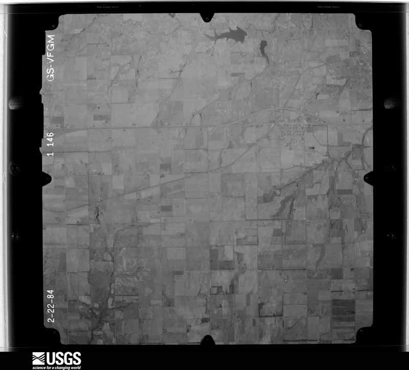 U.S. Geological Survey aerial photograph, 1984-02-22, scale 1:48000