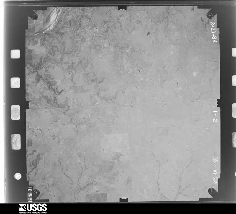 U.S. Geological Survey aerial photograph, 1984-02-01, scale 1:48000