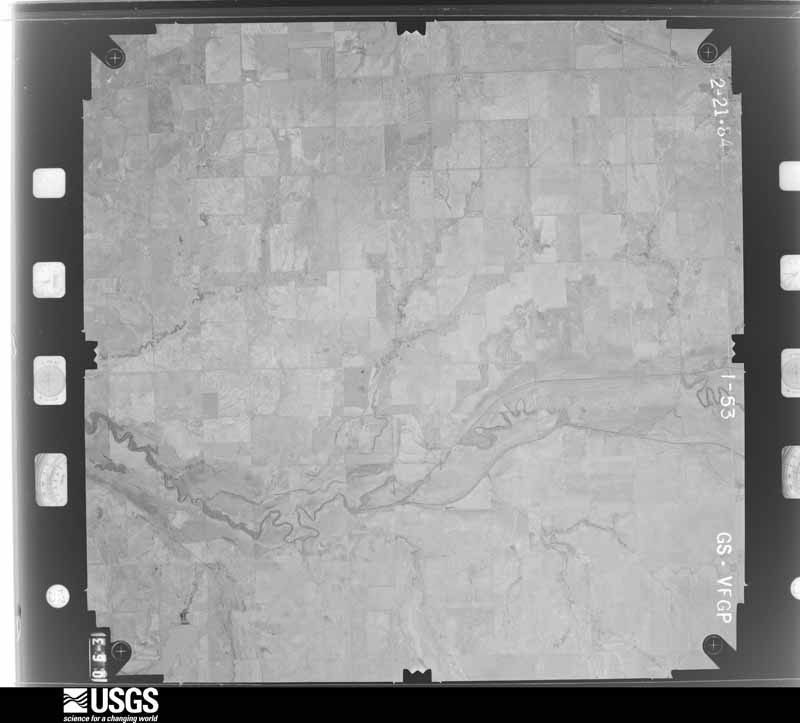 U.S. Geological Survey aerial photograph, 1984-02-01, scale 1:48000