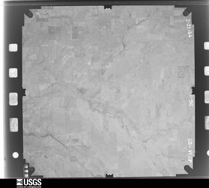 U.S. Geological Survey aerial photograph, 1984-02-01, scale 1:48000