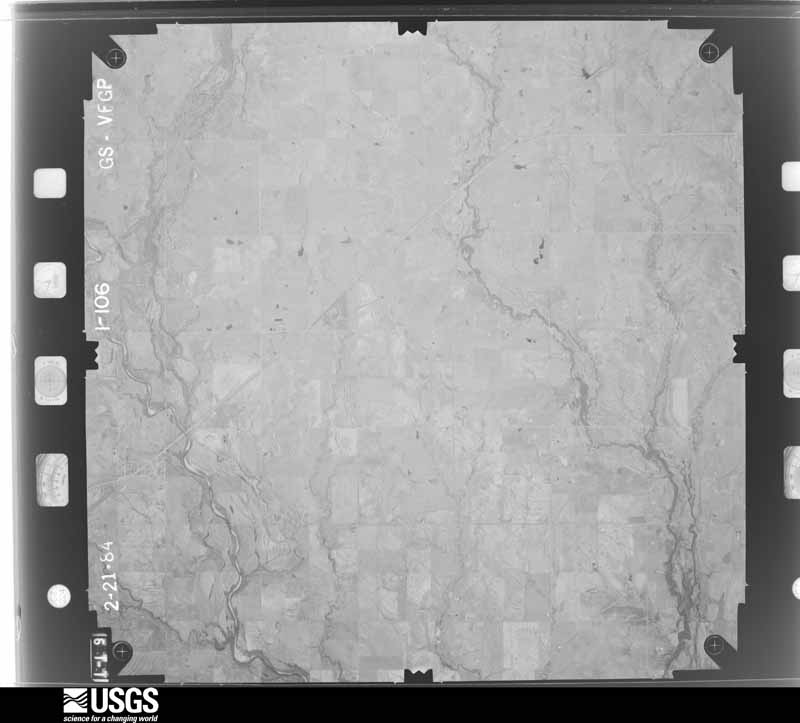 U.S. Geological Survey aerial photograph, 1984-02-01, scale 1:48000