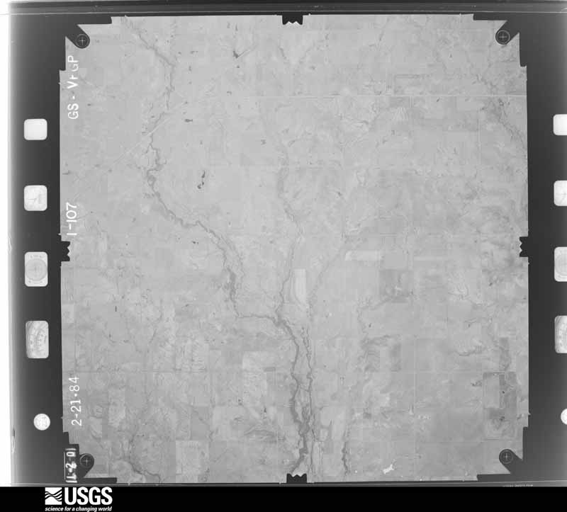 U.S. Geological Survey aerial photograph, 1984-02-01, scale 1:48000