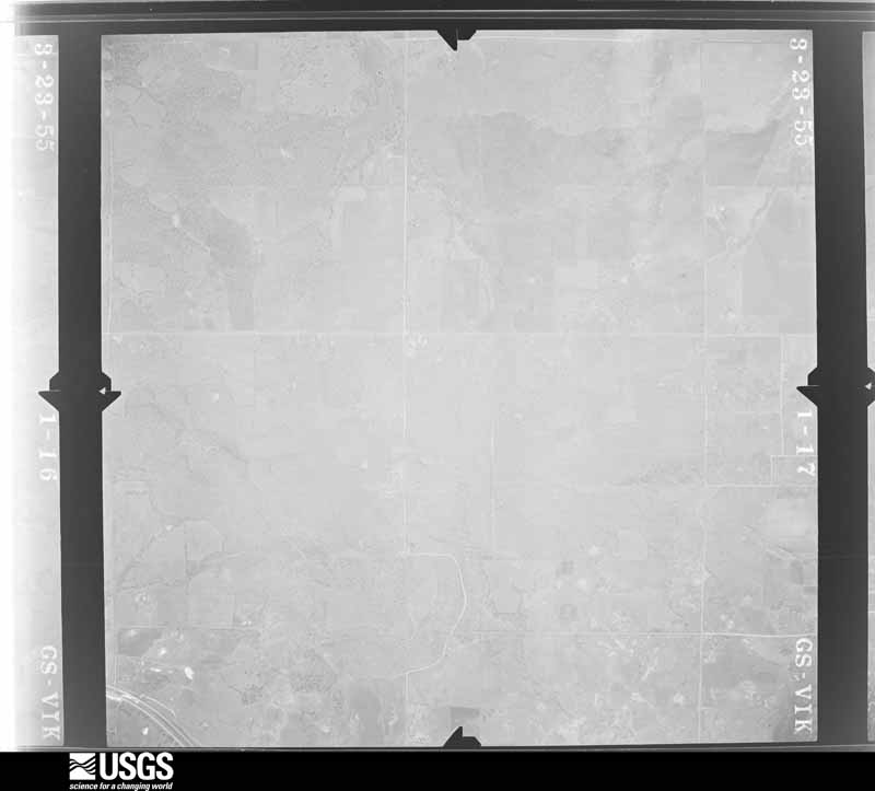 U.S. Geological Survey aerial photograph, 1955-03-01, scale 1:17000
