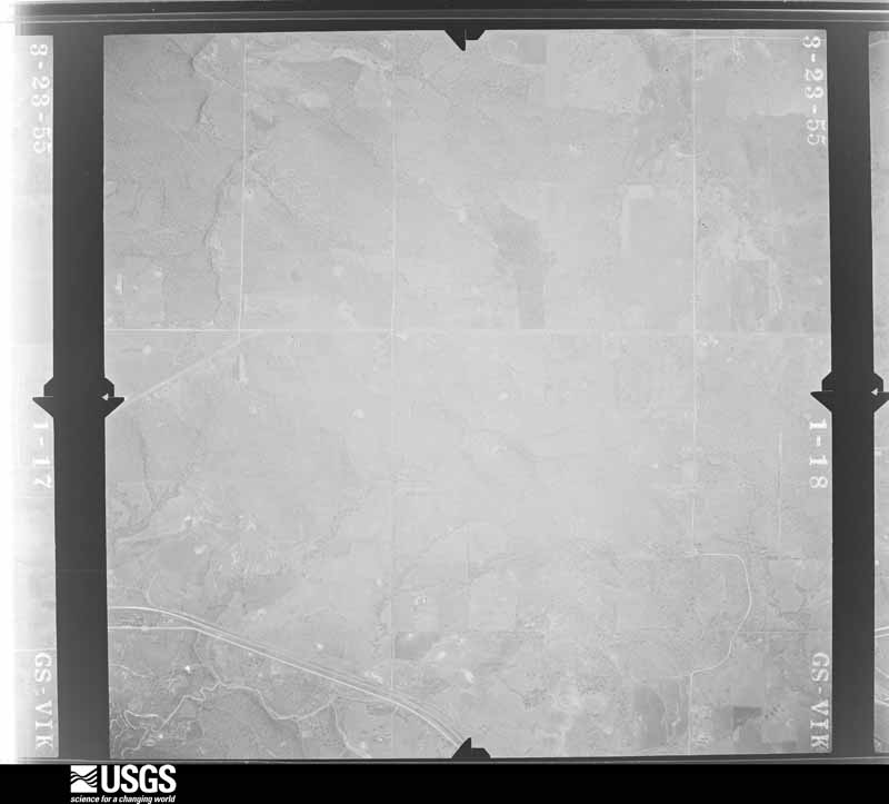U.S. Geological Survey aerial photograph, 1955-03-01, scale 1:17000