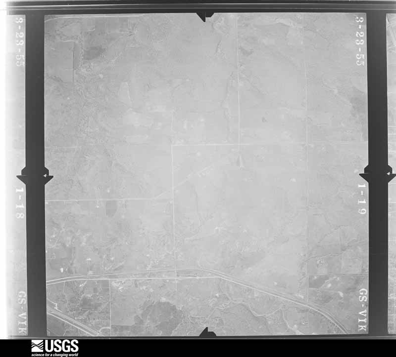 U.S. Geological Survey aerial photograph, 1955-03-01, scale 1:17000