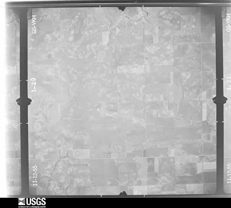 U.S. Geological Survey aerial photograph, 1955-11-28, scale 1:23600