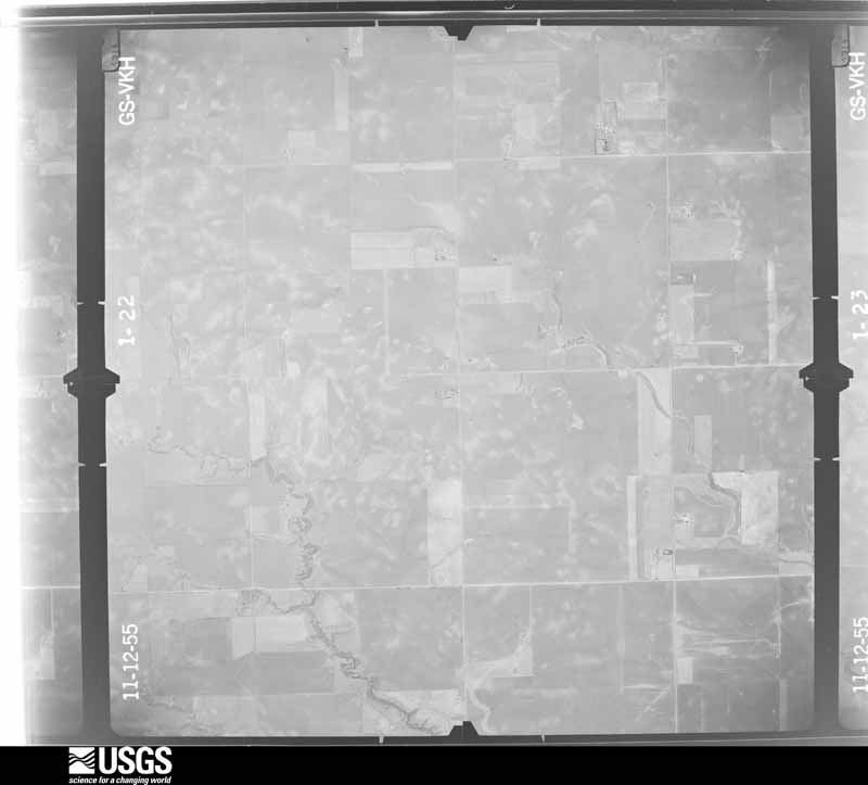 U.S. Geological Survey aerial photograph, 1955-11-28, scale 1:23600