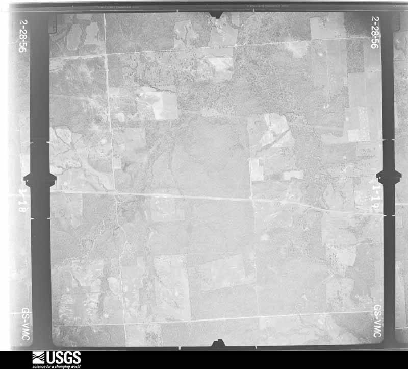 U.S. Geological Survey aerial photograph, 1956-03-04, scale 1:17000