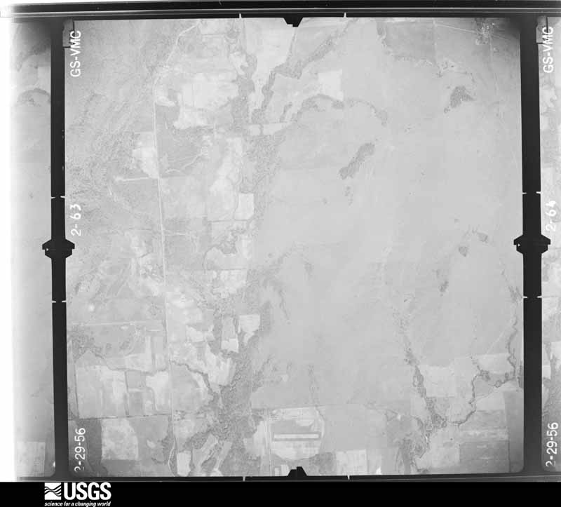 U.S. Geological Survey aerial photograph, 1956-03-04, scale 1:17000