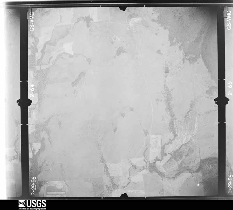 U.S. Geological Survey aerial photograph, 1956-03-04, scale 1:17000