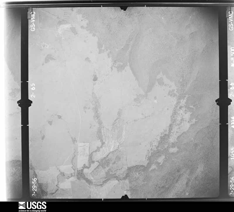 U.S. Geological Survey aerial photograph, 1956-03-04, scale 1:17000