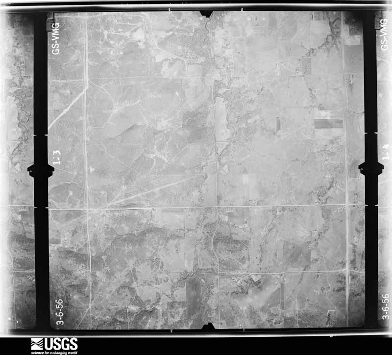 U.S. Geological Survey aerial photograph, 1956-03-01, scale 1:17000