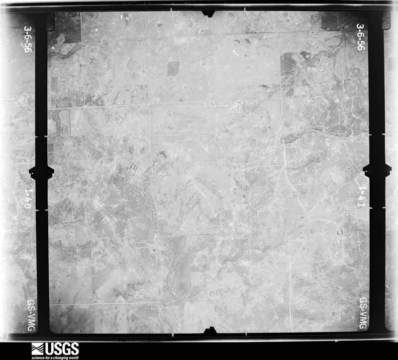 U.S. Geological Survey aerial photograph, 1956-03-01, scale 1:17000