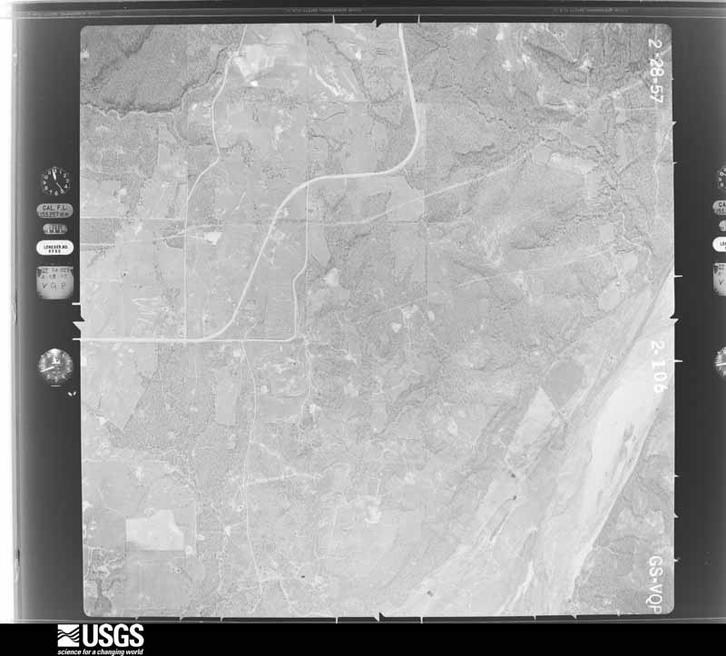 U.S. Geological Survey aerial photograph, 1957-03-01, scale 1:17000