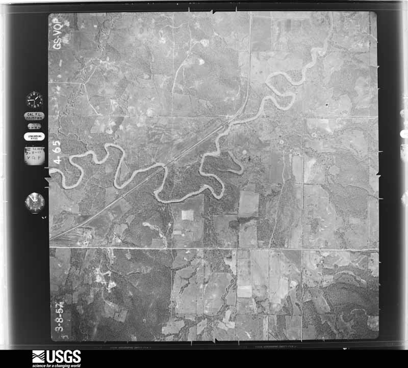 U.S. Geological Survey aerial photograph, 1957-03-01, scale 1:17000