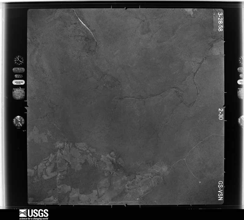 U.S. Geological Survey aerial photograph, 1958-04-12, scale 1:17000