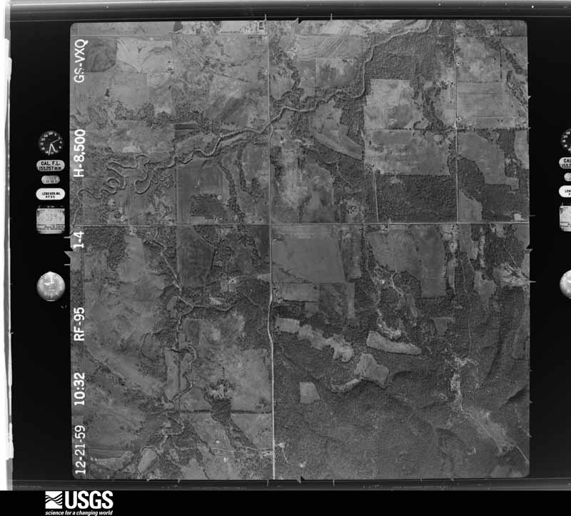U.S. Geological Survey aerial photograph, 1959-12-21, scale 1:17000