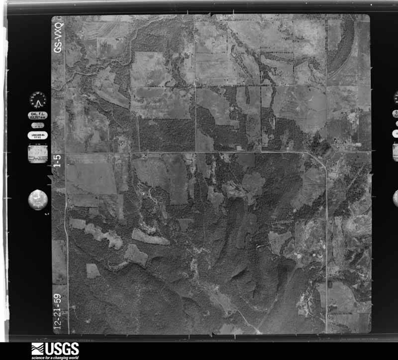 U.S. Geological Survey aerial photograph, 1959-12-21, scale 1:17000