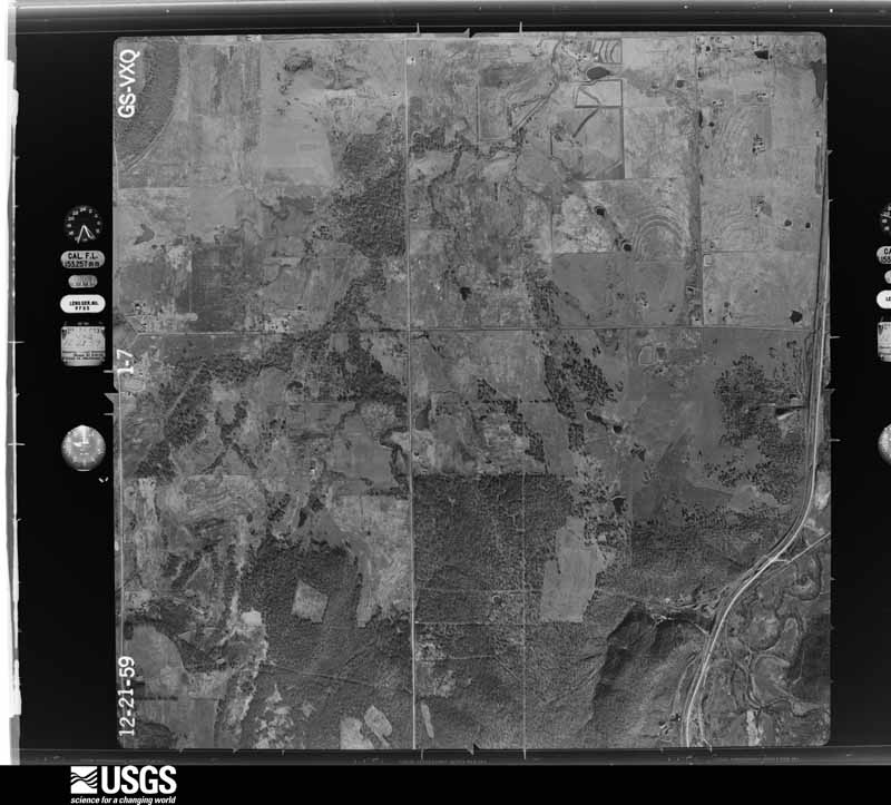 U.S. Geological Survey aerial photograph, 1959-12-21, scale 1:17000