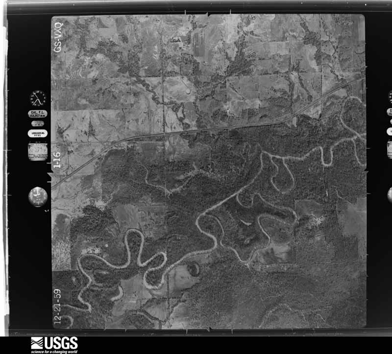 U.S. Geological Survey aerial photograph, 1959-12-21, scale 1:17000