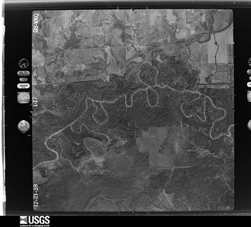 U.S. Geological Survey aerial photograph, 1959-12-21, scale 1:17000