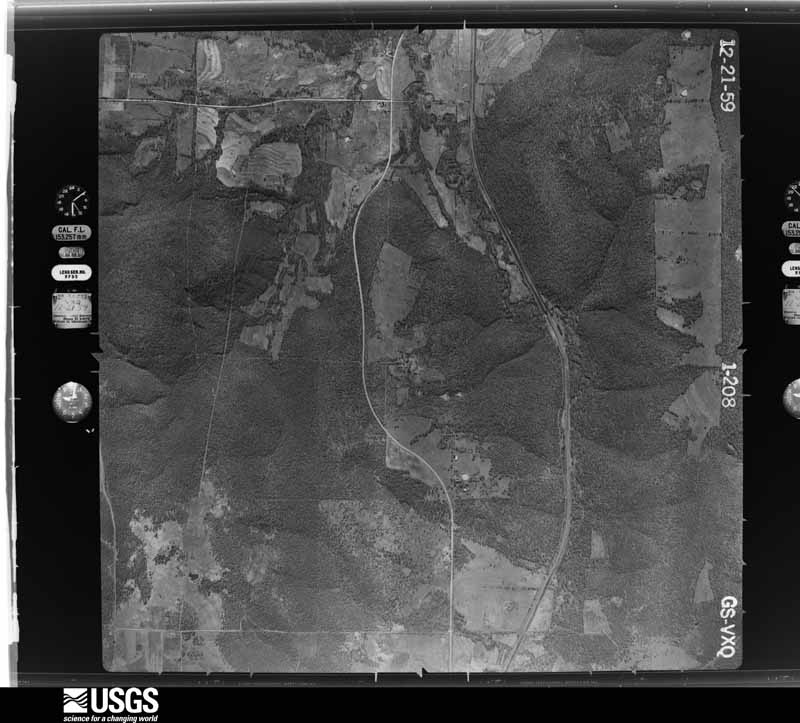 U.S. Geological Survey aerial photograph, 1959-12-21, scale 1:17000