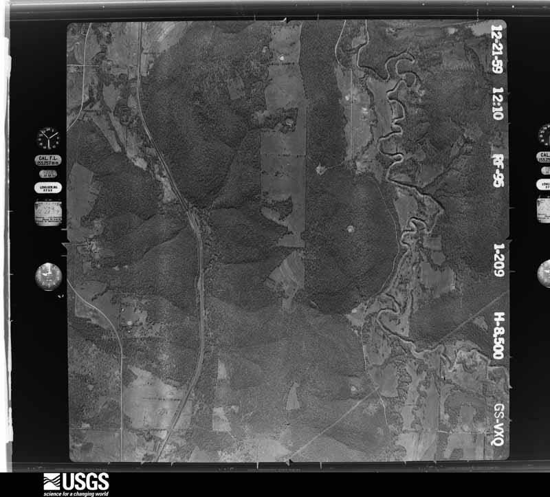 U.S. Geological Survey aerial photograph, 1959-12-21, scale 1:17000