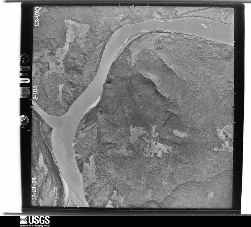 U.S. Geological Survey aerial photograph, 1959-12-21, scale 1:17000