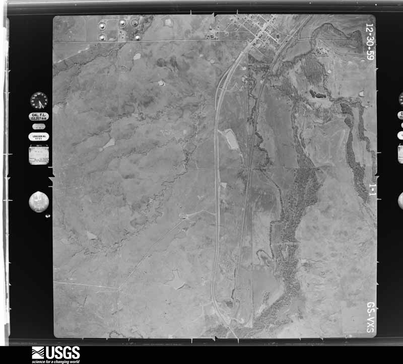 U.S. Geological Survey aerial photograph, 1960-01-20, scale 1:17000