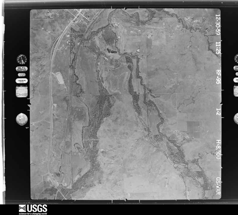 U.S. Geological Survey aerial photograph, 1960-01-20, scale 1:17000