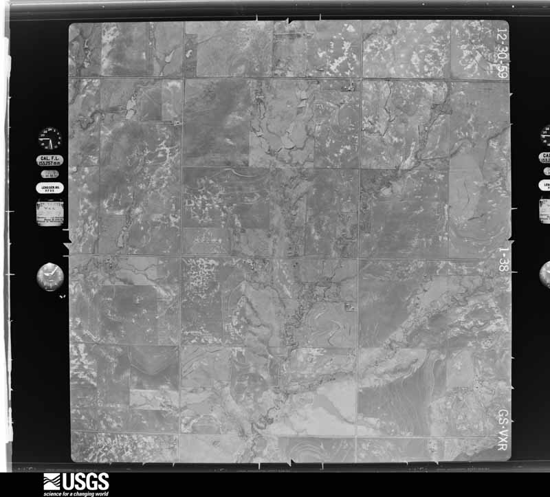U.S. Geological Survey aerial photograph, 1960-01-20, scale 1:17000