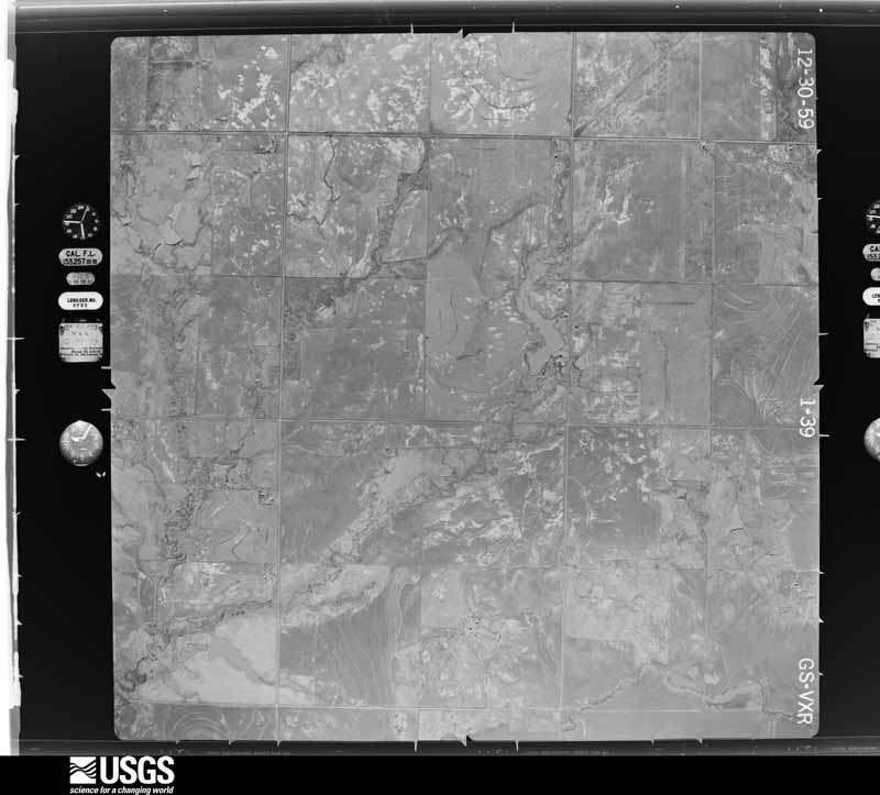 U.S. Geological Survey aerial photograph, 1960-01-20, scale 1:17000