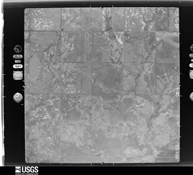 U.S. Geological Survey aerial photograph, 1960-01-20, scale 1:17000