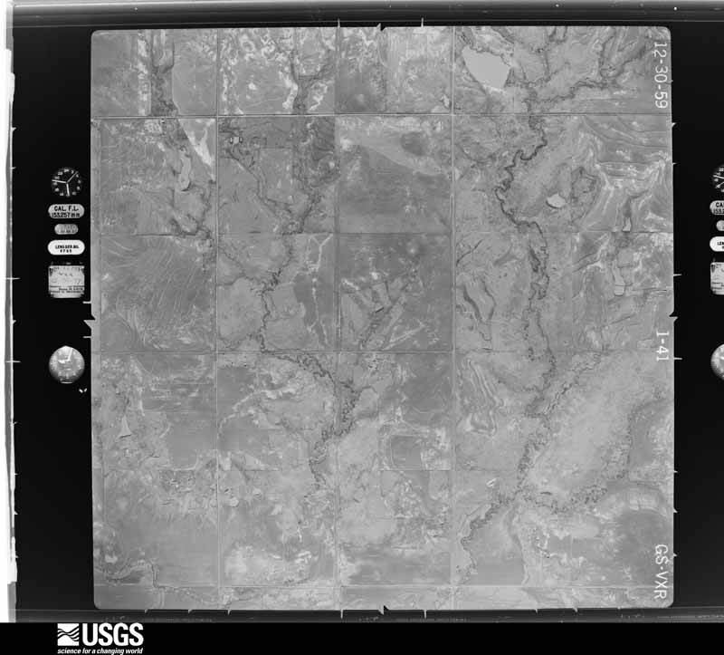 U.S. Geological Survey aerial photograph, 1960-01-20, scale 1:17000