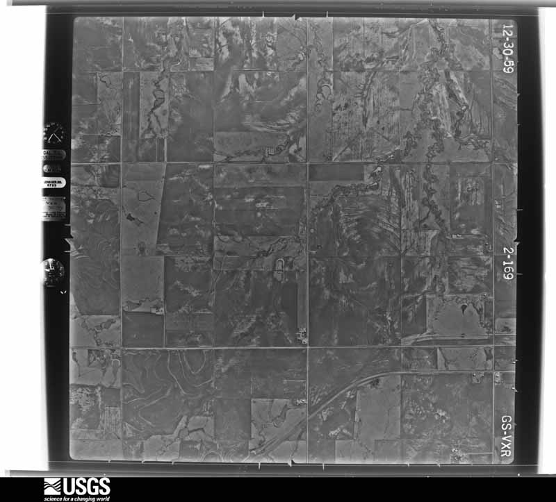 U.S. Geological Survey aerial photograph, 1960-01-20, scale 1:17000