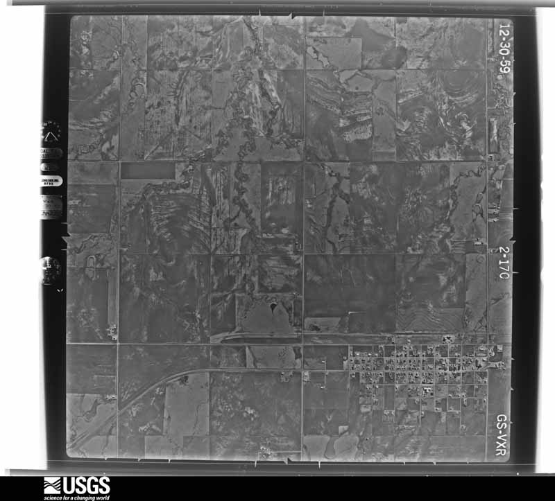 U.S. Geological Survey aerial photograph, 1960-01-20, scale 1:17000