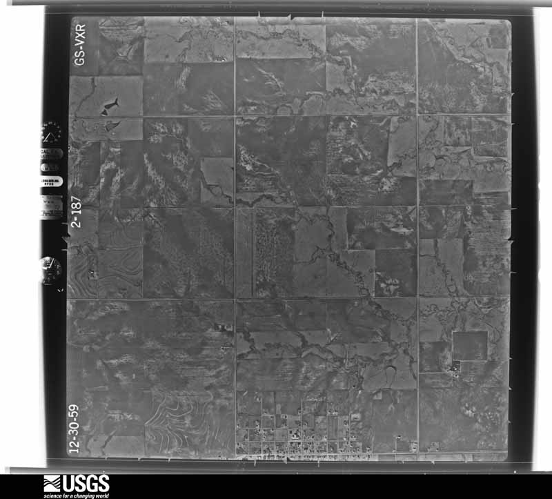 U.S. Geological Survey aerial photograph, 1960-01-20, scale 1:17000