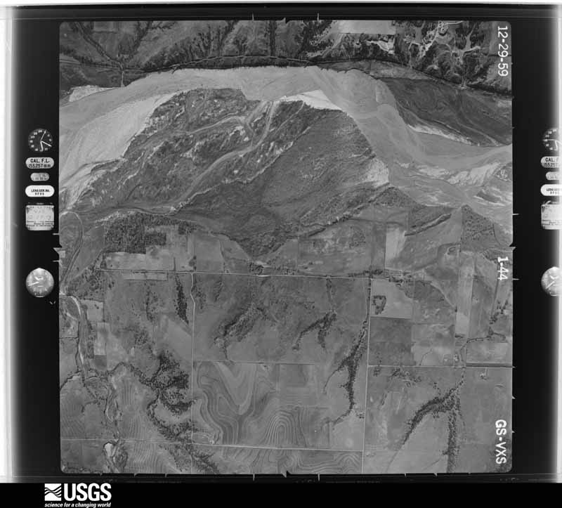 U.S. Geological Survey aerial photograph, 1959-12-29, scale 1:17000