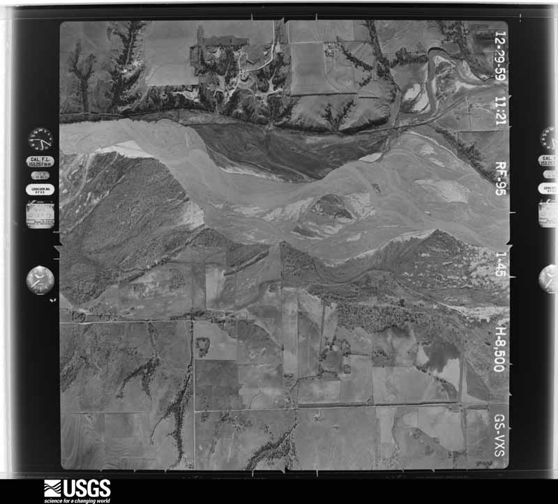 U.S. Geological Survey aerial photograph, 1959-12-29, scale 1:17000